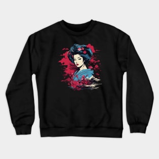 Geisha Elegance Crewneck Sweatshirt